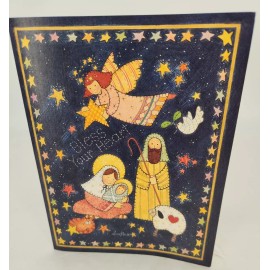 Two Vintage 1997 Main Street Press BLESS YOUR HEART Christ Child Christmas Cards