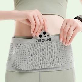 Sports Yoga Pilates Waist Bag Bag L_Gray