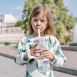 Hiboss Christian Gifts for Women, Inspirational Religious Gifts for Girls, God Tumbler 24 Oz I Am a Child of God, Catholic Spiritual Baptism Gift for Women Girls