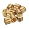 PATIKIL 10mm Dia Brass Pool Cue Ferrules, 10 Pack Billiard