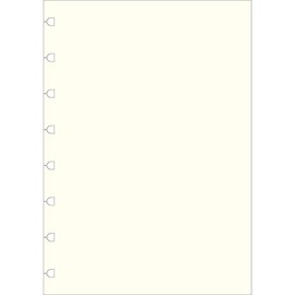 Filofax A5 Plain Notes for Refillable Notebook - White