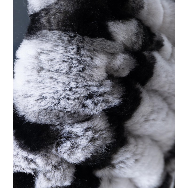 HEIZZI Larger Size Real Fur Headband Genuine Rabbit Fur Headband