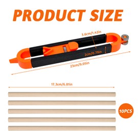 Contour Gauge with Lock, Contour Gauge with 10 Pencil Locking Mechanism Tool for Copying Irregular Contours for Professional Measuring Wood