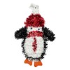 schone Christmas Tinsel Wall Plaque with Penguin – 33cm Holiday