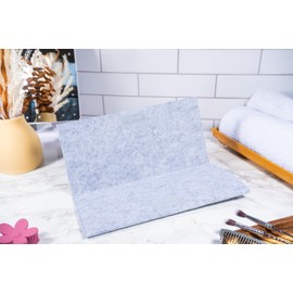 Glamza Straightener Mat & Bag - Made of Heat-Resistant Safety Felt - Ideal for Home & Travel (Light Grey)