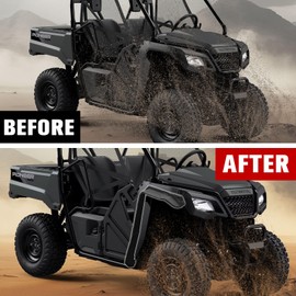 XUTVOTOR Fender Flares for Honda Pioneer 520/500, Front Extended Mud Guards Mud Flaps for Honda Pioneer 520 2021-2025/500 2015-2023 Accessories