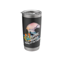 Haines Alaska Valley of the Eagles Souvenir Novelty Graphic Stainless Steel Insulated Tumbler