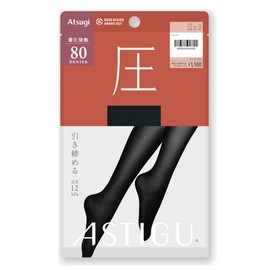 Atsugi FP8480 Women's Tights, Astigu Tights, 80 Denier Tights, Pressure Tights, Firm, C: (480) Black
