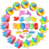PROLOSO 15 Pcs Puzzle Cube Pencil Erasers Kids Party Favors