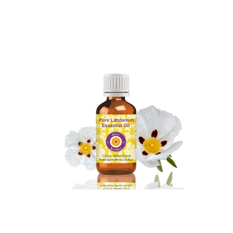 Deve Herbes Aceite esencial de labdano puro (Cistus ladaniferus) natural