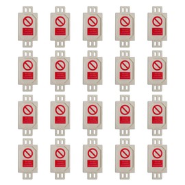 BearTOOLS Equipment Safety Notice Kit, Plant and Machinery, Prohibition Status Symbol, Hazard Prevention, Highly Visible, PAT Testing, Do Not Use, Available Inserts (20 Holders, 40 150mm Ties, 1 Pen)