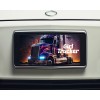 Twisted R Design Neon Semi Girl Trucker Front License Plate