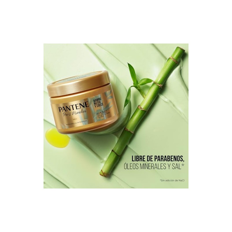 Pantene Pro-V Miracles Bambú Nutre Crece Mascarilla Intensiva 300 ml