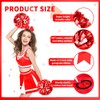 4 Pcs Cheerleading Pom Poms with Cozy Handles for Adults