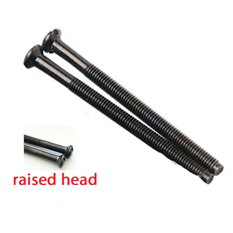 Black Nickel Long Electrical Socket Switch Screws (10, 50mm)