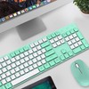 Wireless Keyboard and Mouse, Ultra Slim Ergonomic Quiet Compact Design,