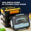 LENGSIDA Caja de Almueo, Fiambreras con 3 Compartimentos, 1500ml, con