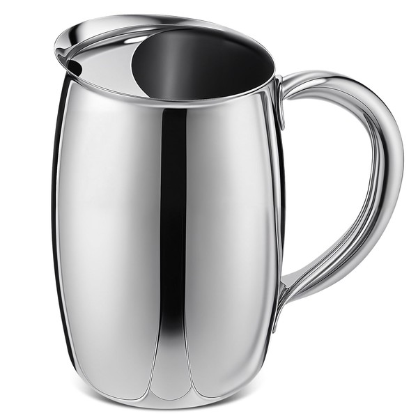Funnymoom 1 Pcs 74oz Stainless Steel Water Pitchers with Ice