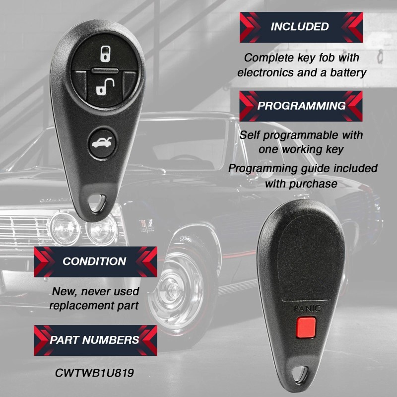 RemoteStop Key Fob Remote for 2010 2011 2012 2013 2014