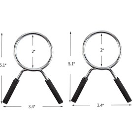 EastyGold Barbell Spring Clip Circlip Collars Olympic Barbell Weight Bars Clamps Dumbbell Clips Fitness Weightlifting Lock Buckle 2 Inch for Strength Training Gym Accessory