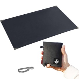 HORIZON ARROW / Monster Seat + Carabiner Set: Leisure Sheet, Ground Sheet, Tent Sheet, 57.1 x 72.8 inches (145 x 185 cm), Lightweight 8.8 oz (250 g), Waterproof, Compact, High Density Ripstop Fabric,