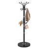 EZIVIEZ Modern Coat Rack Stand, 360° Rotary Metal Freestanding Coat