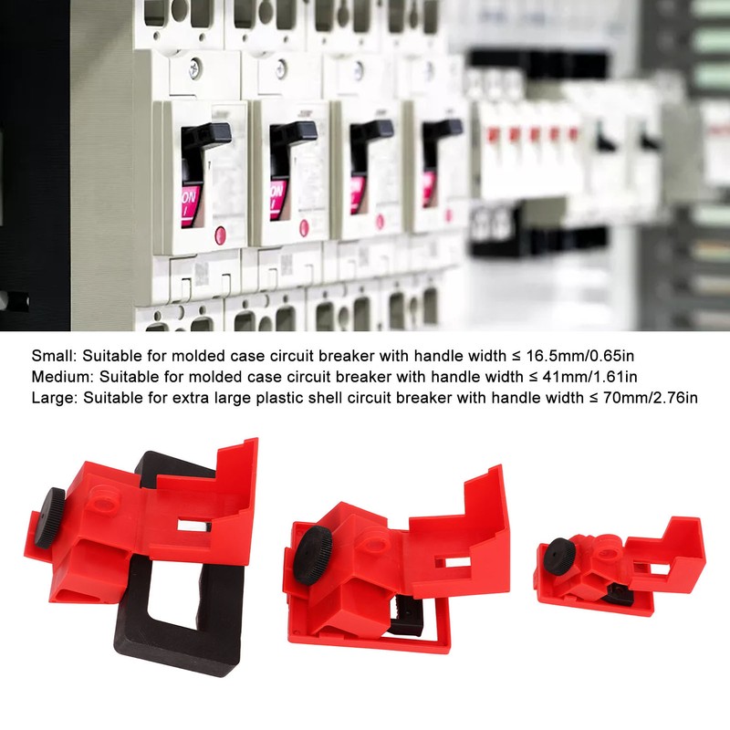 12 Pcs Single Pole Breaker Lock Out Device Nylon Breaker