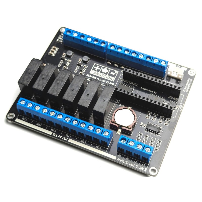 CANADUINO® PLC-100 V2 Programmable Logic Controller SMD Version for Arduino