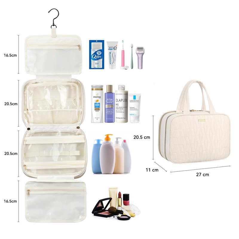 Voova Toiletry Bag, apricot, contemporary