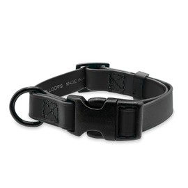 Jelly Pet Collar l Waterproof and Easy-to-Clean l Made in America l Stronger Than Leather (Small - 3/4" x 11"-16", Black)