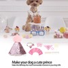 Dog Birthday Scarf Hat Adjustable Soft Comfortable Durable Birthday Supplies
