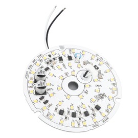 Yunseity Tablero de Luz para Ventilador de Techo, Buena Disipación de Calor, Panel de Repuesto de Luz para Ventilador de Techo Regulable Led para Sala de Estar (#2)