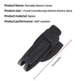 YHZNAGEM Baton Holder Tactical Quick Draw Stick Holster 360 Degree Rotating Mechanical Telescopic Stick Holster