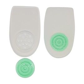 Green-Feet Heel Spur Gel Padding 5 mm Removable Hole Relief for Men and Women Size 35-46 (UK 2-12)