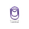 Durlo 150 Pcs Heart Shaped Metal Purple Paper Clips Bookmark