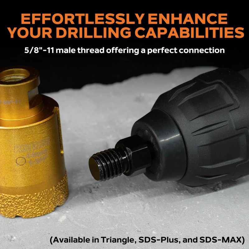KSEIBI 619550 Power Bit Adapter - 5/8"-11 Male to 1/2"