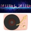 Bluetooth Speaker Stereo USB Charging Retro Turntable Design Portable Mini
