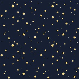 Walls By Me Peel and Stick Yellow Star Children Removable Wallpaper 2224-2ft x 8.5ft (61x260cm)