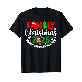 Family Christmas 2025 Matching Group Santa Hat Pajamas Xmas T-Shirt