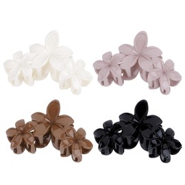 Hawaiian Flower Hair Clips Large Matte Hair Claw for Women Non-Slip Strong Hold Clips for Thick Hair, Hair Accessories
