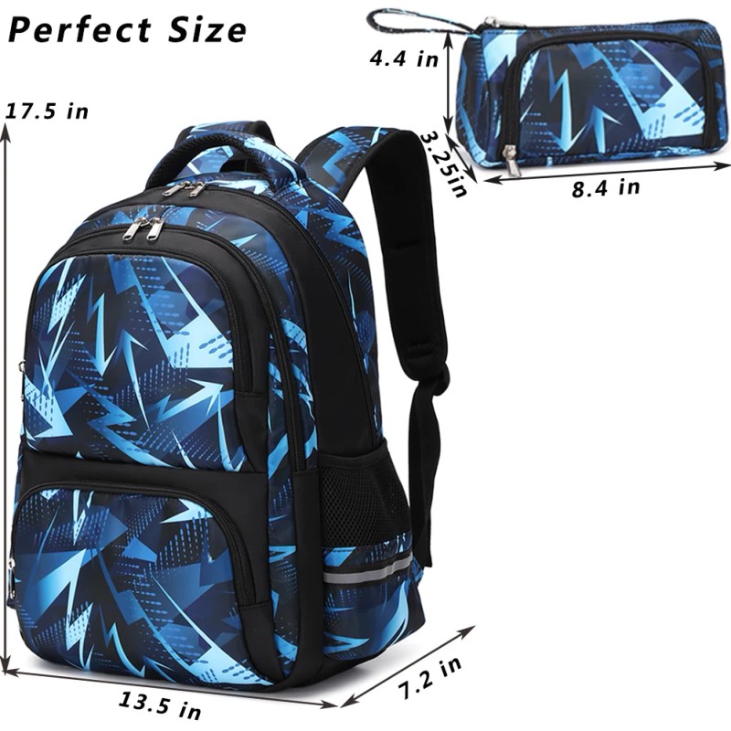 ping Large Capacity School Backpack Set for Students Boys Waterproof