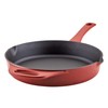 Rachael Ray NITRO Cast Iron Frying Pan/Skillet with Helper Handle