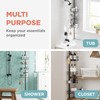 Zenna Home Tension Pole Shower Caddy Corner Organizer, Adjustable Standing