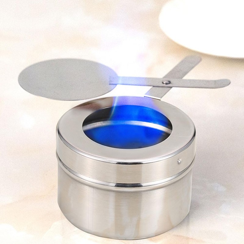4Pcs Fuel Cans Stainless Steel Fuel Holders, Buffet Warmer Chaffing