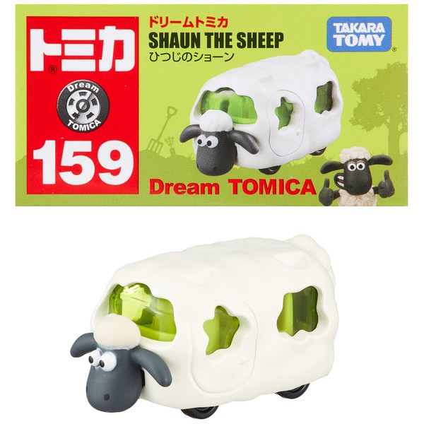Tomica Dream Tomica No. 159 Shaun the Sheep, Mini Car, Toy, Ages 3 and Up, Boxed, Pass Toy Safety Standards, ST Mark Certified, TOMICA TAKARA TOMY