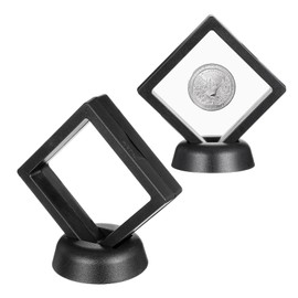 Gjinxi Seashell Display Box 2Pcs, Transparent Frame Seashell Display Case Small Shell Container Jewelry Storage Box, Containers Organizers for Seashell Collection Box and Jewellery Display Box