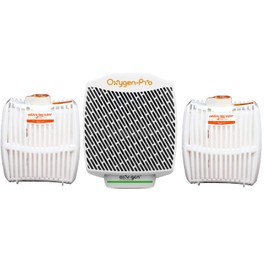 Oxygen-Pro - Grande Starter Kit - Commercial Air Freshener and Deodorizer, Wall Mounted, Battery Operated Automatic Dispenser, Odor Eliminator, and Fragrancing System (Subtle)
