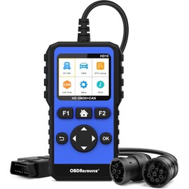 Heavy Duty Truck Scanner Full System Diesel Diagnostic Scan Tool HD OBD/EOBD/OBD2 Automotive Code Reader for Cars and Trucks OBDII+Heavy Duty 2 in 1 Code Reader