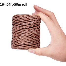 1mm/2mm 164ft(50m) Turquoise Floral Bind Wire Wrap Twine Wire Wrap Twine Handmade Iron Wire Paper Rattan for Flower Bouquets Gardening Paper Wrapped Wire Winded DIY Project(Turquoise,1mm)