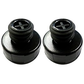 HASMX 2038413 Water Tank Cap, Cap and Insert Assembly Replacement Tank Cap for Bissell Powerfresh Steam Mop Water Tank, Replaces Part Numbers 2038413, 203-8413, 203 8413 Black (2-Pack)
